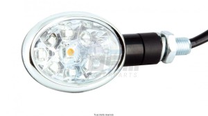 Product image: Sifam - CLI7032 - Mini indicator pair LED C.E Oval Black 75 x 40 mm Approved C.E 