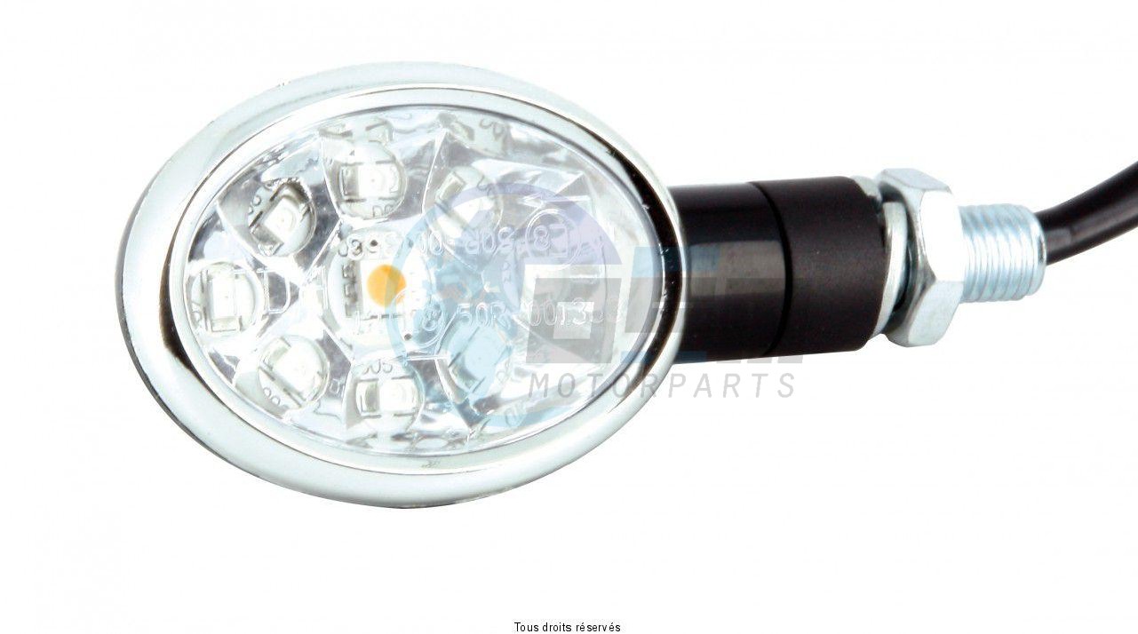 Product image: Sifam - CLI7032 - Mini indicator pair LED C.E Oval Black 75 x 40 mm Approved C.E  0