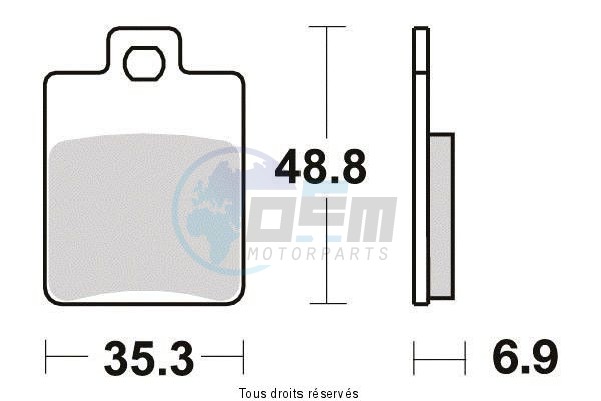 Product image: Sifam - S1108N - Brake Pad Sifam Sinter Metal   S1108N  1