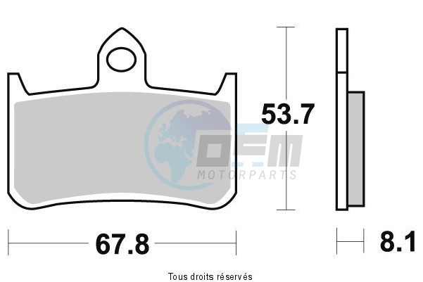 Product image: Sifam - S1092N - Brake Pad Sifam Sinter Metal   S1092N  1