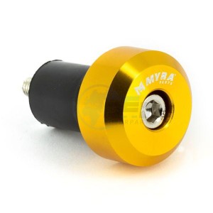 Product image: Myra - EMBOU83 - Bar ends Conical Ø17 Anodiseerd Yellow 