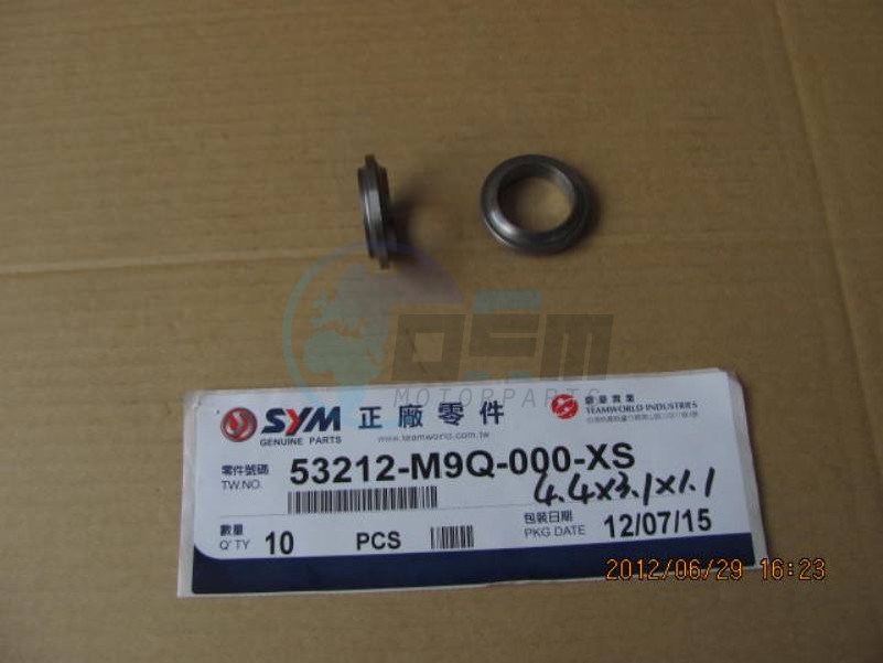 Product image: Sym - 53212-M9Q-000-XS - VORKRING STEERING STEM VANAF 04 05 2012  0
