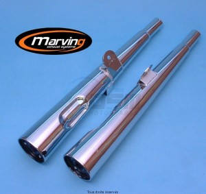 Product image: Marving - 01Y2046 - Silencer  MARVI XS 400 Approved - Sold as 1 pair Chrome  