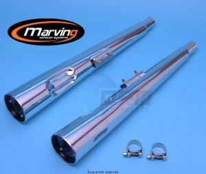 Product image: Marving - 01S2038BC - Silencer  MARVI GSX 400 F Approved - Sold as 1 pair Chrome  