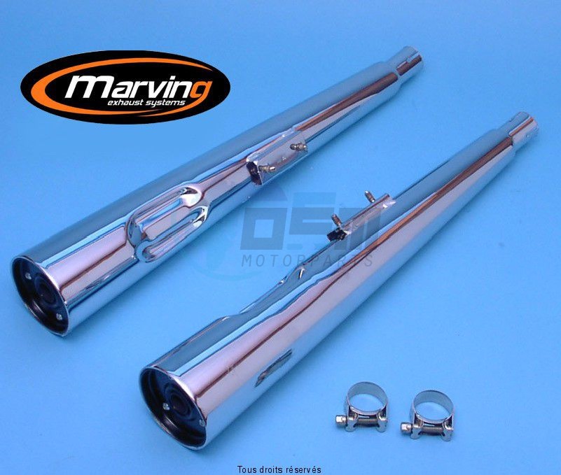 Product image: Marving - 01S2038BC - Silencer  MARVI GSX 400 F Approved - Sold as 1 pair Chrome   0