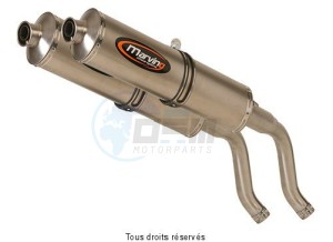 Product image: Marving - 01TIDM600EU - Silencer  SUPERLINE MONSTER Approved Sold as 1 pair Pos.Low  Small Oval Titanium 