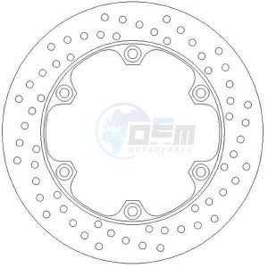 Product image: Ferodo - FMD0010R - Brake disc fixed HONDA - with homologation TUV 