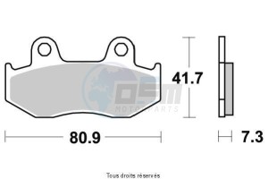 Product image: Sifam - S1115/2N - Brake Pad Sifam Sinter Metal   S1115/2N 