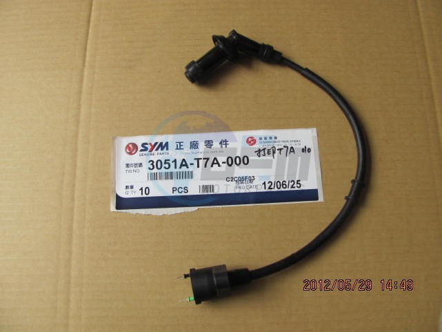 Product image: Sym - 3051A-T7A-000 - IGN.COIL ASSY  0
