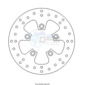 Product image: Sifam - DIS1285W - Brake Disc Suzuki Ø260x126x105  Mounting holes 5xØ10,5 Disk Thickness 5,5 