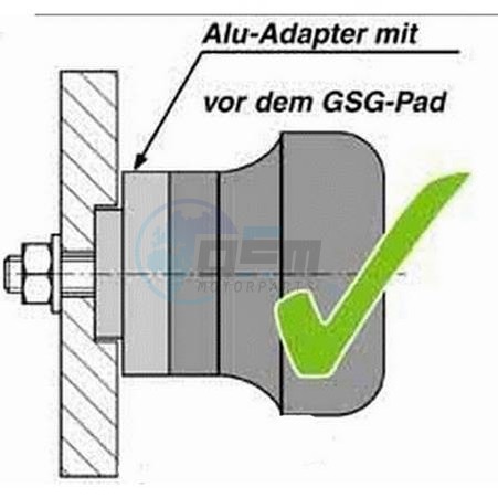 Product image: GSG-Mototechnik - 105490-H11 - Crash protectors Honda VFR 750 (RC36 )94-97  0