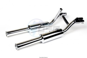 Product image: Marving - 01H5012 - Exhaust 4/2 MASTER 1100 GOLDWING Complete exhaust pipe  Not Approvede Exhaust Damper Chrome  