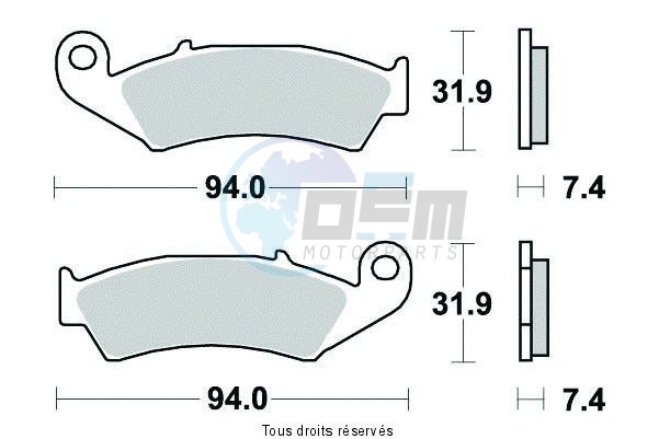 Product image: Sifam - S2005N - Brake Pad Sifam Sinter Metal   S2005N  0