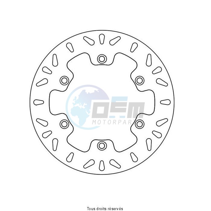 Product image: Sifam - DIS1258W - Brake Disc Vor Cross/Enduro Ø218x124x110  Mounting holes 6xØ6,5 Disk Thickness 4  0