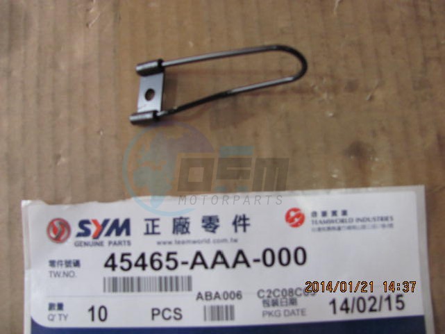 Product image: Sym - 45465-AAA-000 - CABLE GUIDE  0