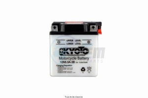 Product image: Kyoto - 712057 - Battery 12n5.5a-3b L 103mm  W 90mm  H 114mm 12v 5.5ah Acid 0,40l 