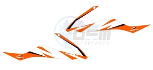 Product image: Swaps - KDOKT4 - Kit Deco original - KTM SX - 2018 Orange 