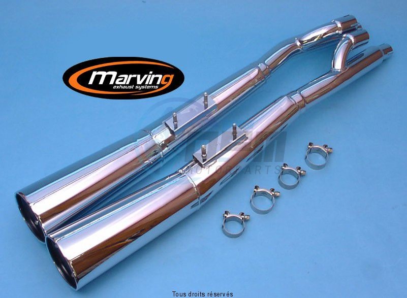 Product image: Marving - 01S2022BC - Silencer  MASTER GSX 550 E Approved - Sold as 1 pair Chrome   0