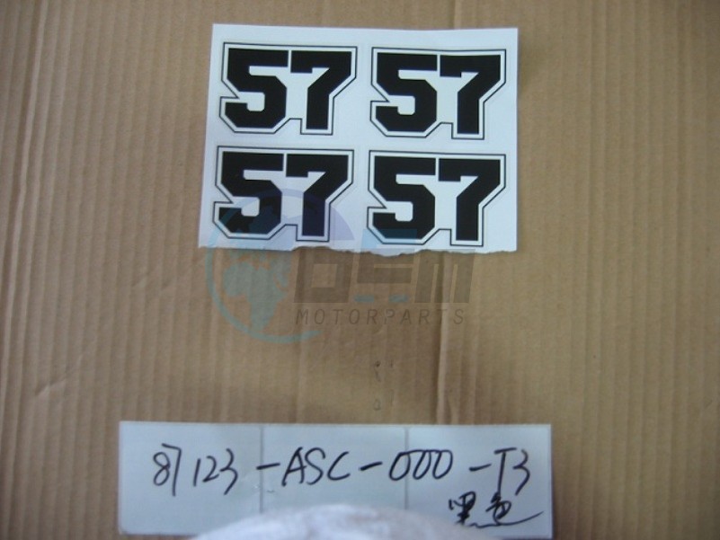 Product image: Sym - 87123-ASC-000-T2 - FR. COVER 57 STRIPE  1