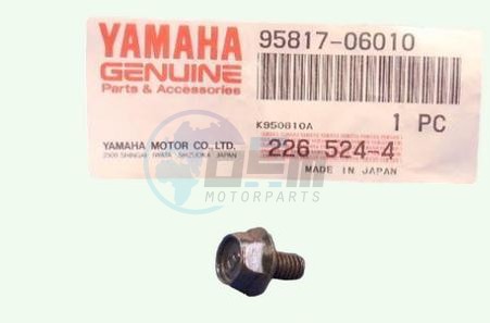 Product image: Yamaha - 958170601000 - BOLT, FLANGE  0