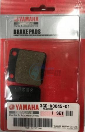 Product image: Yamaha - 3GDW00450100 - BRAKE PAD KIT  0