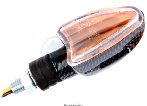 Product image: Sifam - CLI7004 - Indicators Mini 1 pair  C.E Triangle Short Carbon Look Light bulb : OL7570 12v21w  L68mm 