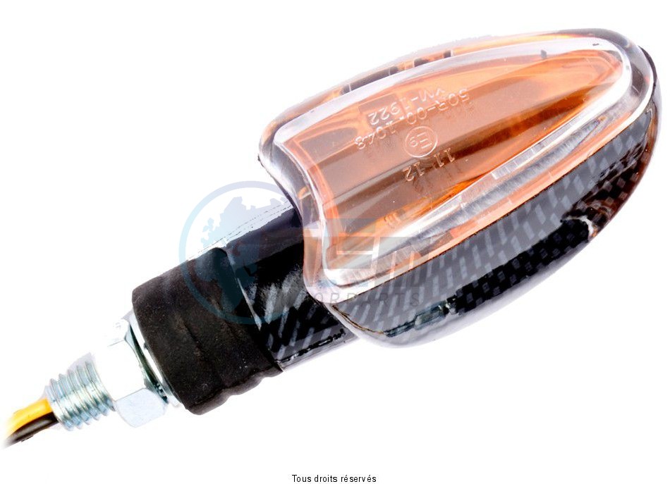 Product image: Sifam - CLI7004 - Indicators Mini 1 pair  C.E Triangle Short Carbon Look Light bulb : OL7570 12v21w  L68mm  0