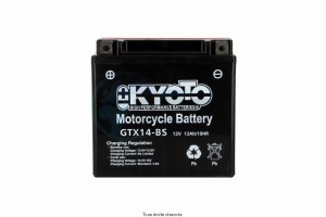 Product image: Kyoto - 712140 - Battery Ytx14-bs - Ss Entr. Aci L 150mm  W 87mm  H 147mm 12v 12ah Acid 0,69l 