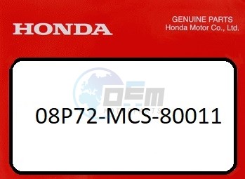 Product image: Honda - 08P72-MCS-80011 - DEFLECTOR MIRROR UPPER R  0