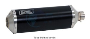 Product image: Giannelli - 73768B6S - Silencer  GSR 750   2011 SLIP-ON  BLACK LINE Homol. 