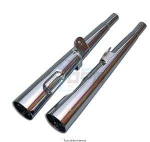 Product image: Marving - 01H125 - Silencer  MARVI CB 250/400 N Approved - Sold as 1 pair Chrome  