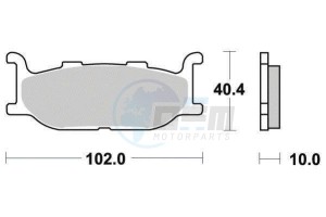 Product image: Ferodo - FDB781ST - Brakepad Sinter metal Sinter Grip Road 