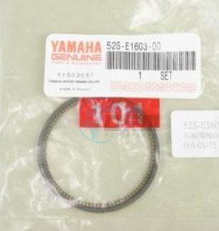 Product image: Yamaha - 52SE16030000 - PISTON RING SET (S  0