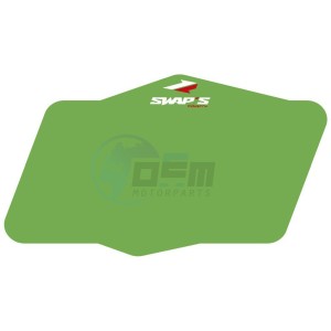Product image: Swaps - PLQSWV - Front Number Plate Green 