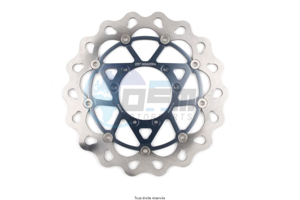 Product image: Sifam - DIS1303FW - Brake Disc Wave Ø320 Supermotard Ø320x101  Mounting holes 6xØ6.5 Disk Thickness 5 Flottant  1