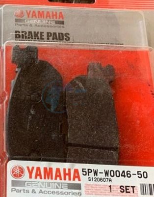 Product image: Yamaha - 5PWW00465000 - BRAKE PAD KIT 2  0