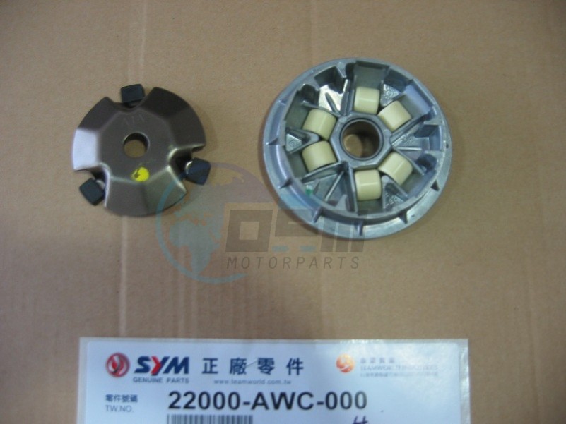 Product image: Sym - 22000-AWC-000 - Movable drive face ASSY.  0