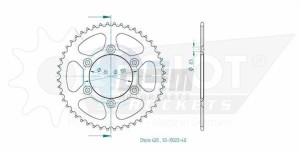 Product image: Esjot - 50-13022-48 - Chainwheel ESJOT for Rieju 50cc - Pas 420 - 48 dents 