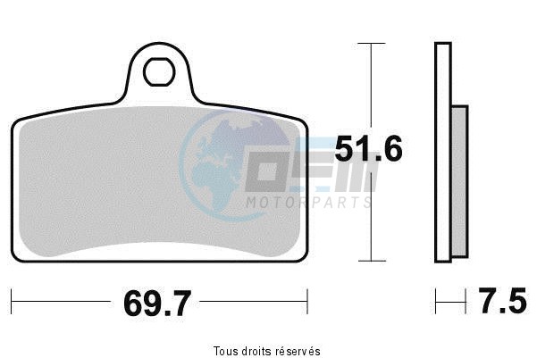 Product image: Sifam - S9021N - Brake Pad Sifam Sinter Metal   S9021N  1