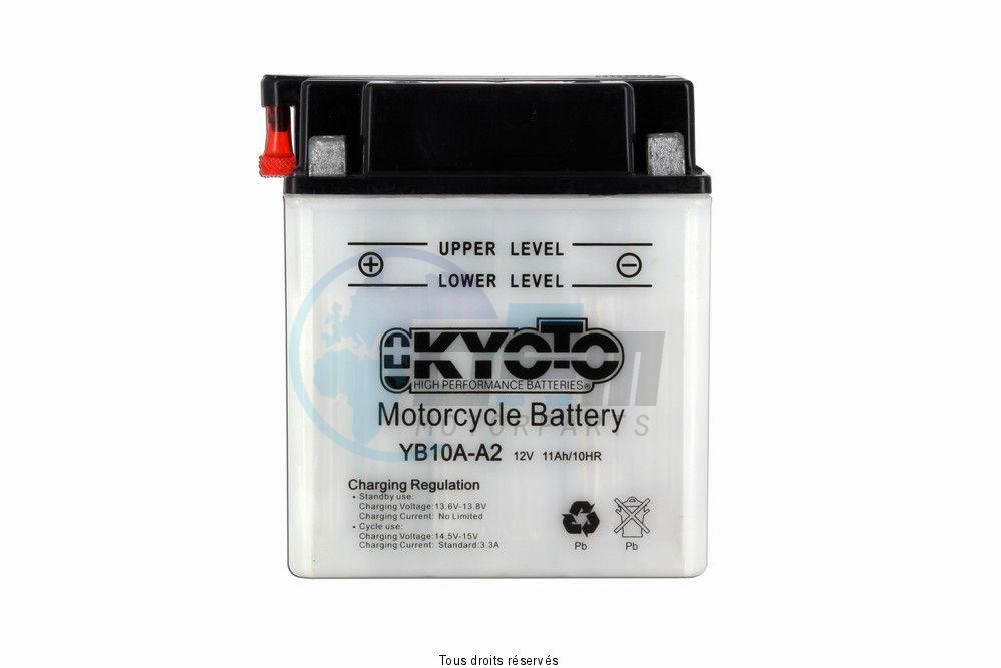 Product image: Kyoto - 712103 - Battery Yb10a-a2 L 136mm  W 91mm  H 156mm 12v 11ah Acid 0,7l  1