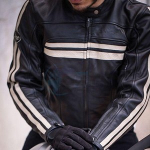 Product image: S-Line - VESTENFM17 - Jacket S-Line Leather Vintage ENFIELD Men - Black - Size 3XL 