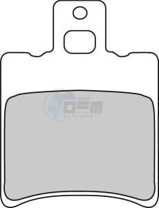 Product image: Ferodo - FDB889EF - Brakepad Organic Eco-Friction suitable for road use 