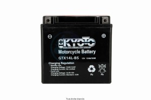 Product image: Kyoto - 712138 - Battery Ytx14l-bs - Ss Entr. Acid L 150mm  W 87mm  H 147mm 12v 12ah Acid 0,69l 