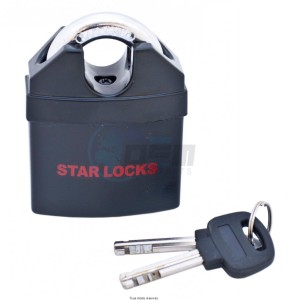 Product image: Star Lock - ROC514B - Lock Anti Theft 62 x 83mm For Chain 