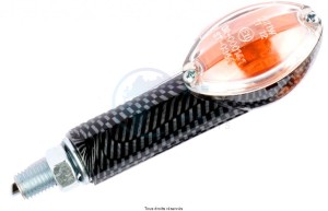 Product image: Sifam - CLI7001 - Pair of Mini Indicators C.E Oval Long Carbon Look Light bulb : OL7570 12v 21w 