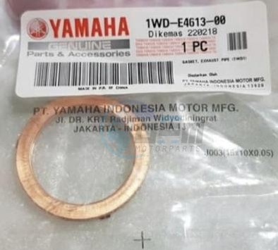 Product image: Yamaha - 1WDE46130000 - GASKET, EXHAUST PI  0