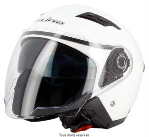 Product image: S-Line - DJD1G2003 - Demi Jet Helmet S760 White M Double Visor 