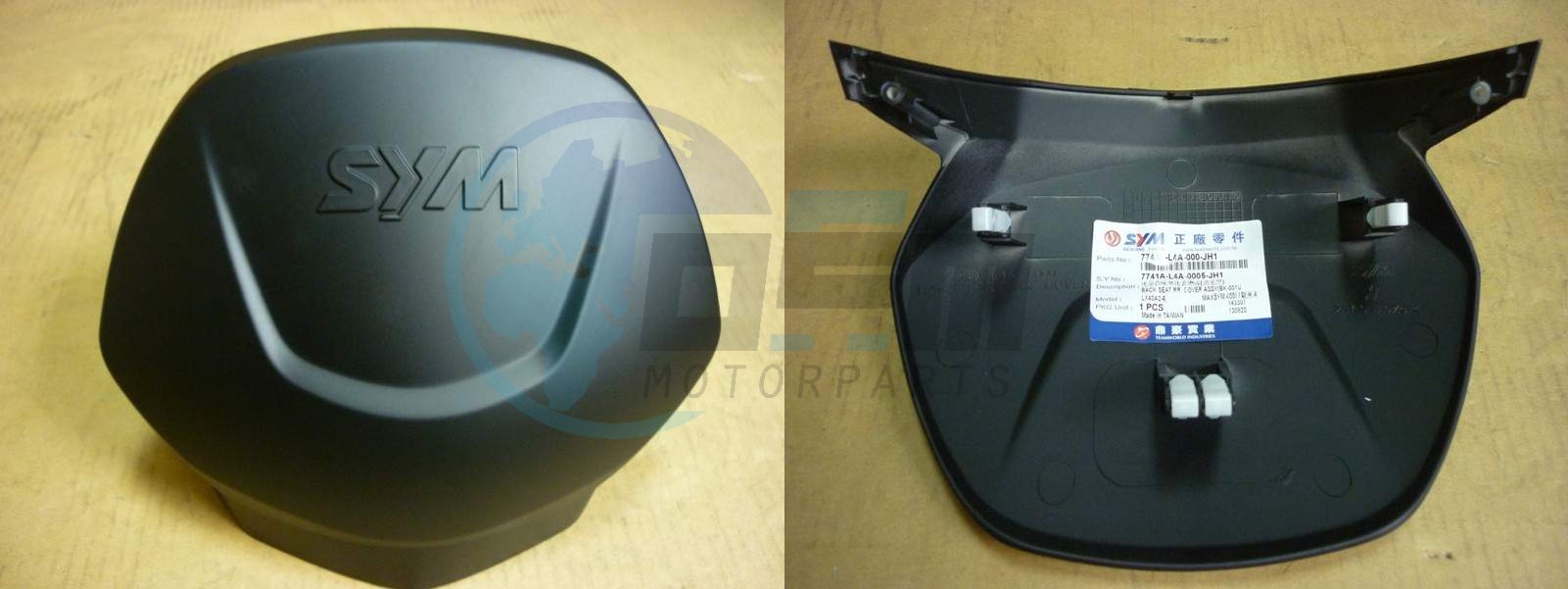 Product image: Sym - 7741A-L4A-000-JH1 - BACK SEAT RR. COVER ASSY BK-001UL  0
