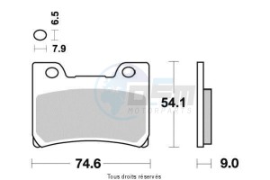 Product image: Sifam - S1048N - Brake Pad Sifam Sinter Metal   S1048N 