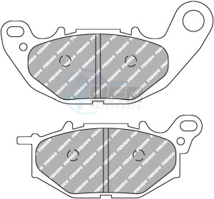 Product image: Ferodo - FDB2280EF - Brakepad Organic Eco-Friction suitable for road use 